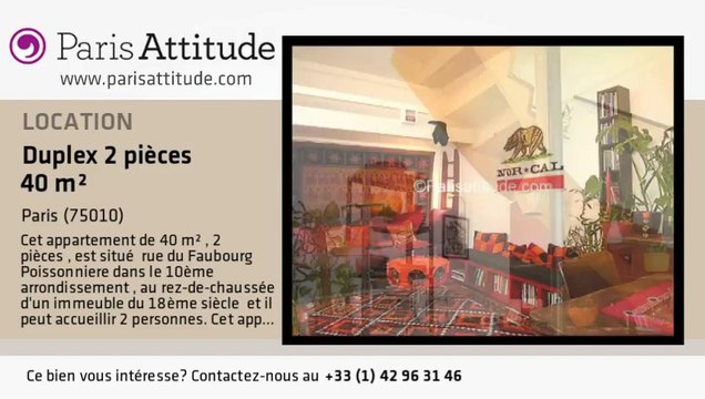 Duplex 1 Chambre à louer - Poissonnière, Paris - Ref. 4815