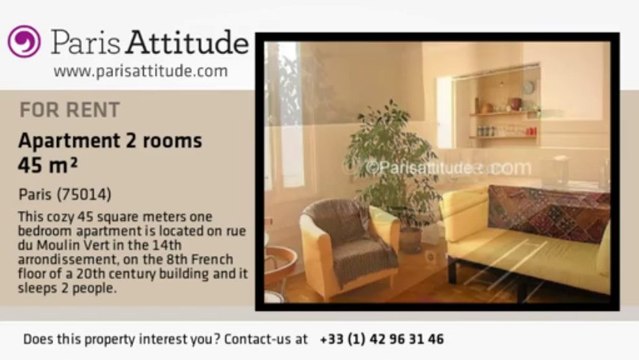 1 Bedroom Apartment for rent - Alésia, Paris - Ref. 1088