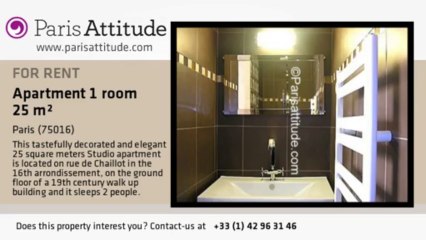 Studio Apartment for rent - Alma Marceau, Paris - Ref. 3780