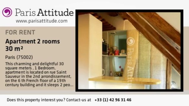 1 Bedroom Apartment for rent - Strasbourg St Denis, Paris - Ref. 1675