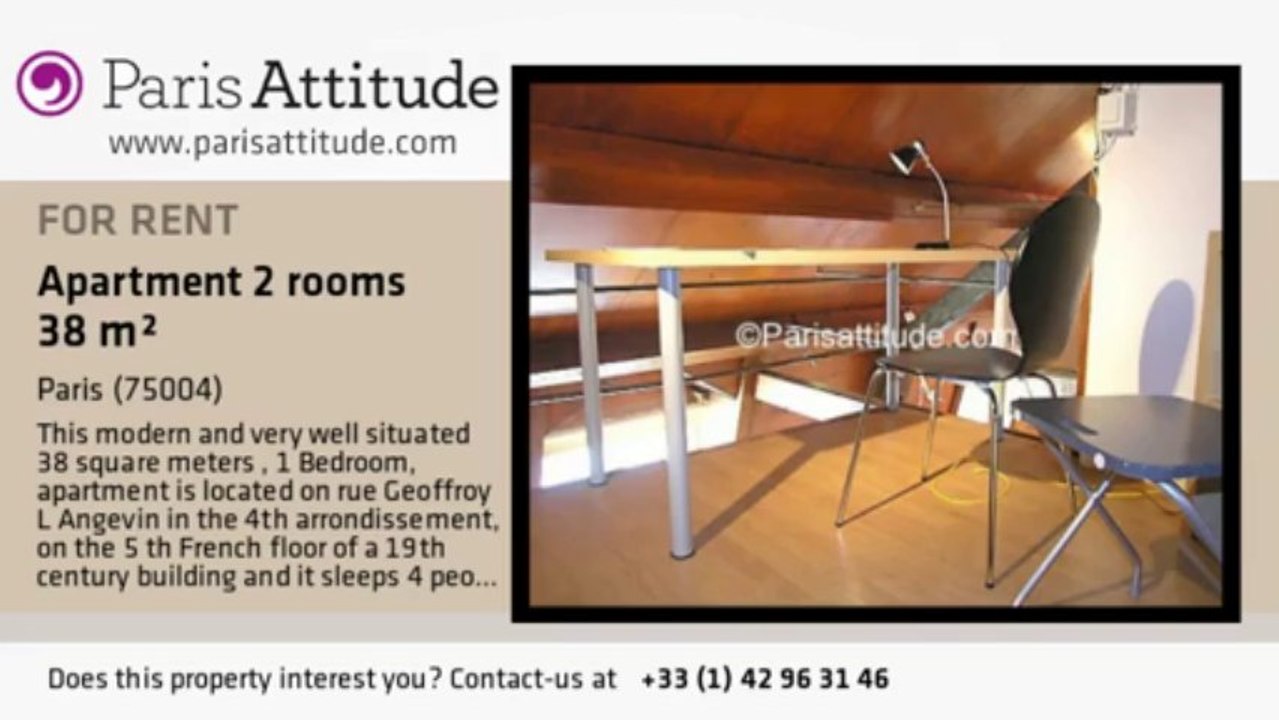 1 Bedroom Duplex for rent - Centre George Pompidou, Paris - Ref. 7354