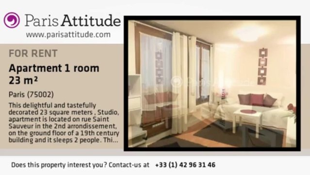 Studio Apartment for rent - Montorgueil, Paris - Ref. 7953