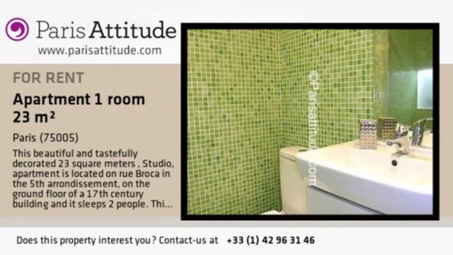 Studio Apartment for rent - Port Royal, Paris - Ref. 7495