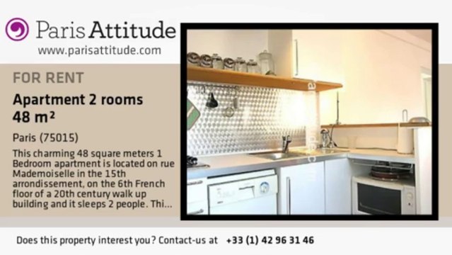 1 Bedroom Apartment for rent - Commerce, Paris - Ref. 5025