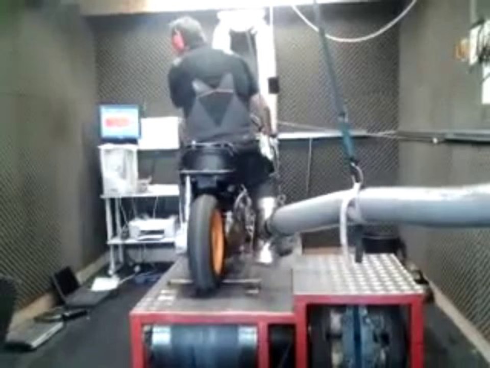 Sprint scooter op de testbank 20.3pk