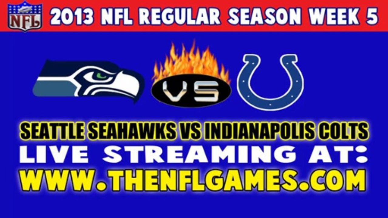Watch Seattle Seahawks vs Indianapolis Colts Live NFL Game Online