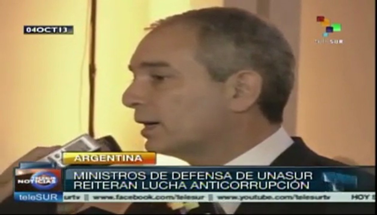 Ministros de Defensa de la UNASUR refuerzan lucha anticorrupción
