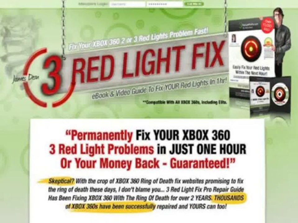Number 1 Xbox 360 Repair Guide - James Dean 3 Red Light Fix Download