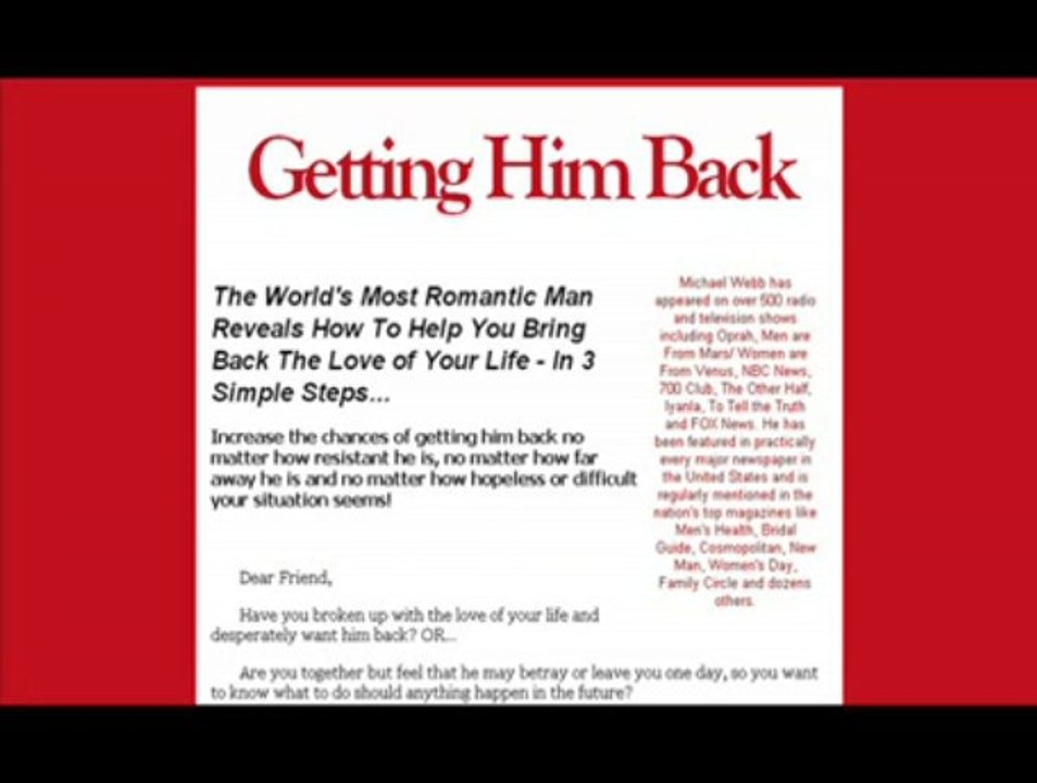 Getting Him Back