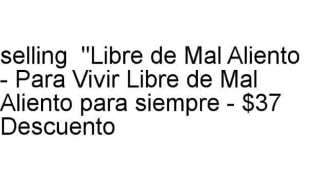 Libre De Mal Aliento Review