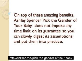 Pick The Gender Of Your Baby Ashley Spencer