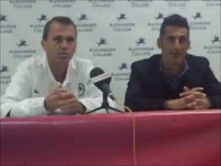 Αλκή-Ομόνοια δηλώσεις Τόνι Σαβέβσκι