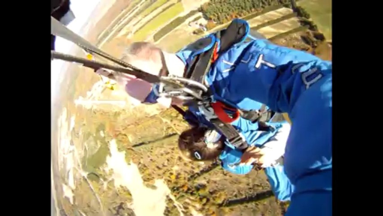 Saut tandem avec Patricia