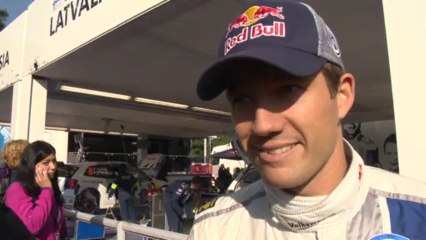 Interview Sebastien Ogier au Rallye de France en  Alsace