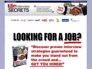 Killer Interview Secrets  75% Commission! Bonus