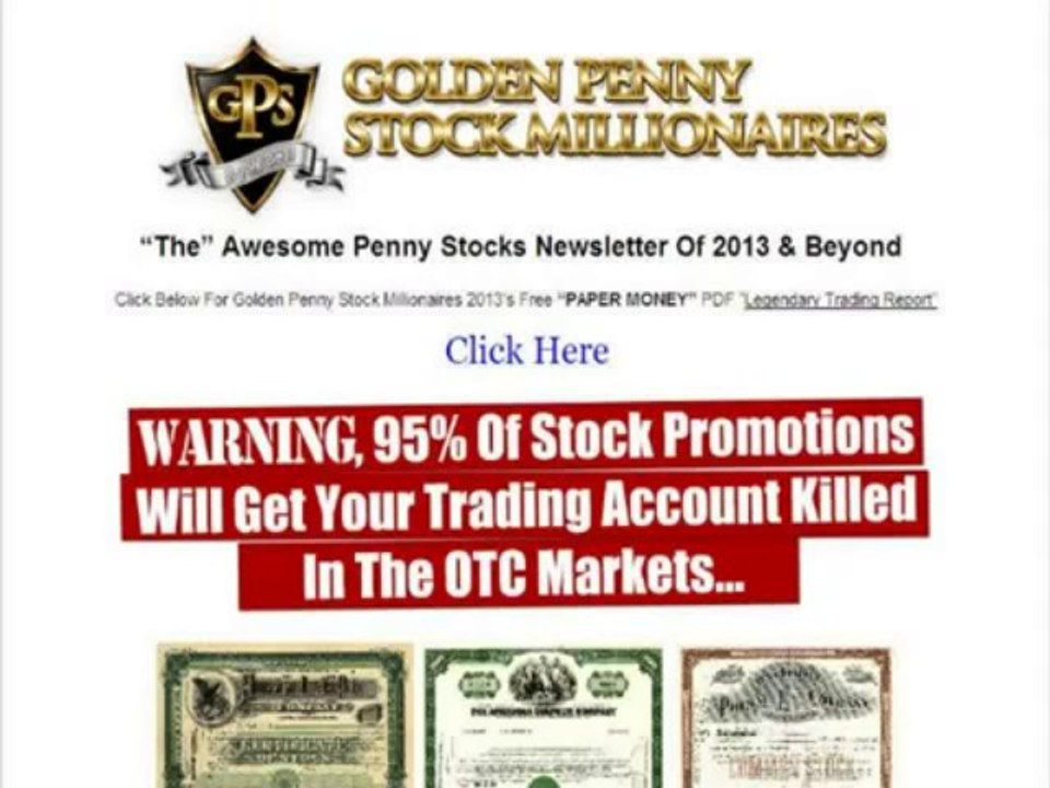 The Golden Penny Stock Millionaires com