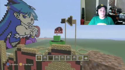 Platicando con la Razita mientras construyen en el server de Minecraft Edition!!