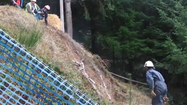 dirt bike amazing fall - hill climbing - lamure sur azergues - france - october 2013