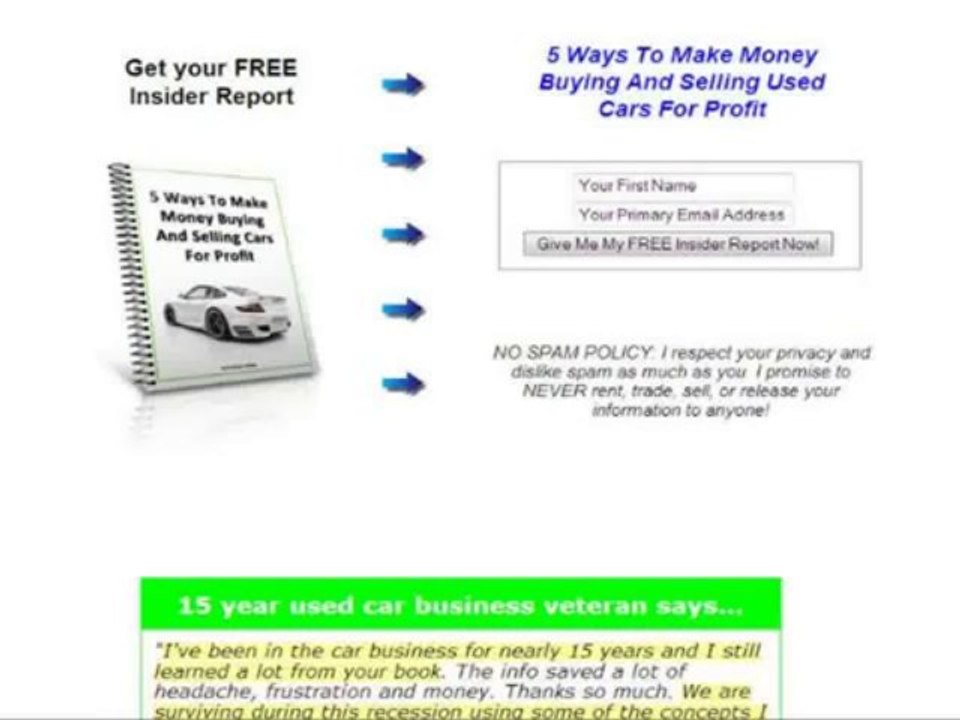 The Lazy Way To Buy And Sell Cars For Profit