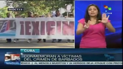 Cuba: rinden homenaje a víctimas de atentado en 1976