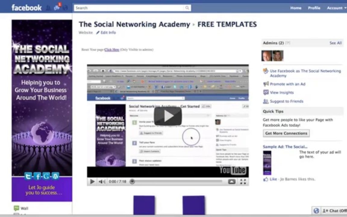 The Social Networking Academy - How to Access the FREE IFrame Templates
