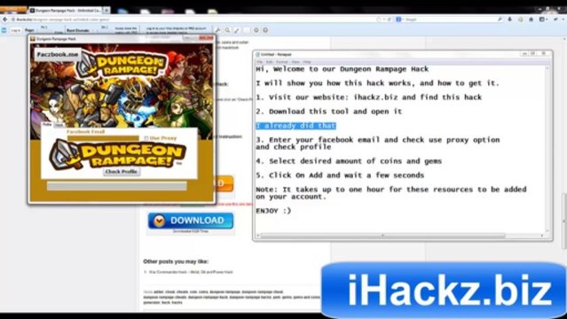Dungeon Rampage Hack - Cheats For Dungeon Rampage - Free Gems and Coins