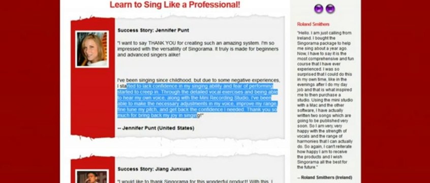 Singorama - Essential Guide To Singing - Learn How To Sing!