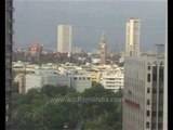 Aerial view of tall buildings in Mumbai