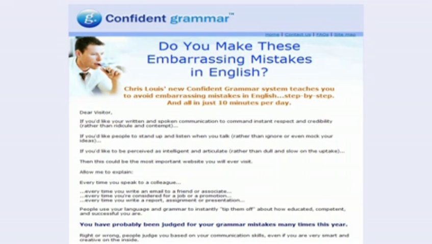 confident grammar