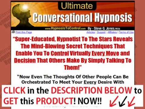 Ultimate Conversational Hypnosis System + Ultimate Conversational Hypnosis Steve Jones