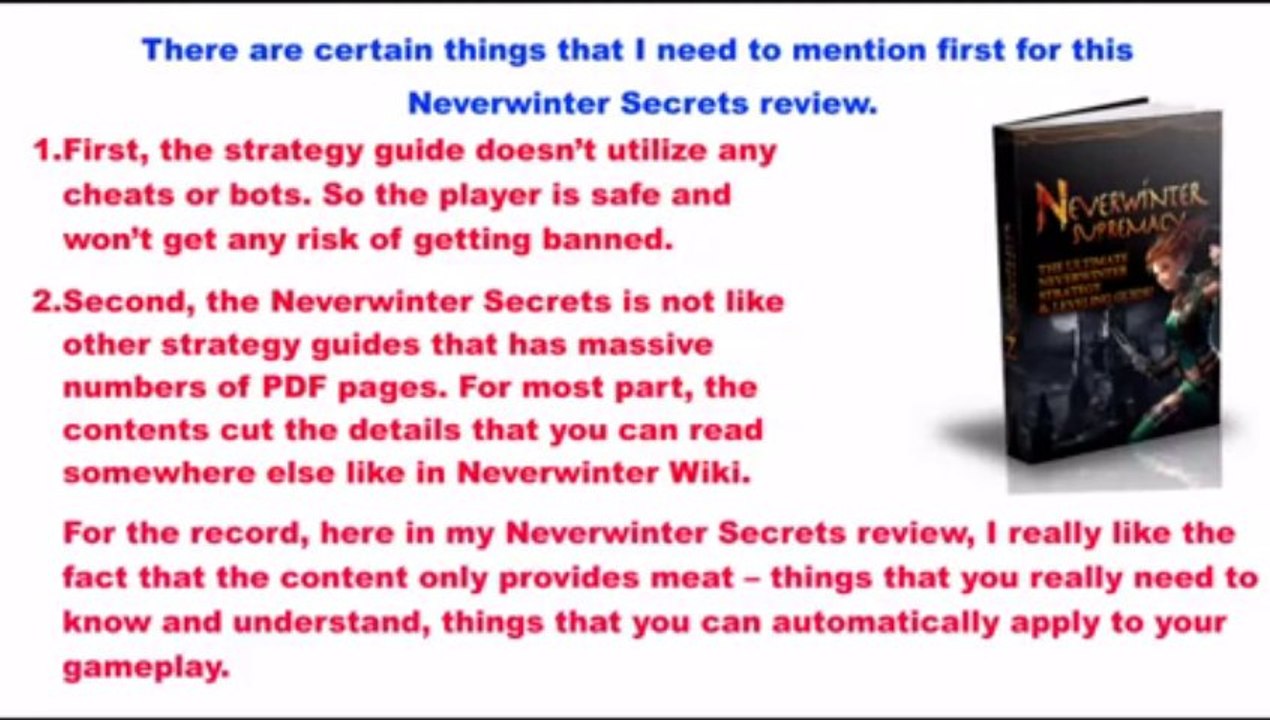 Neverwinter Secrets Review