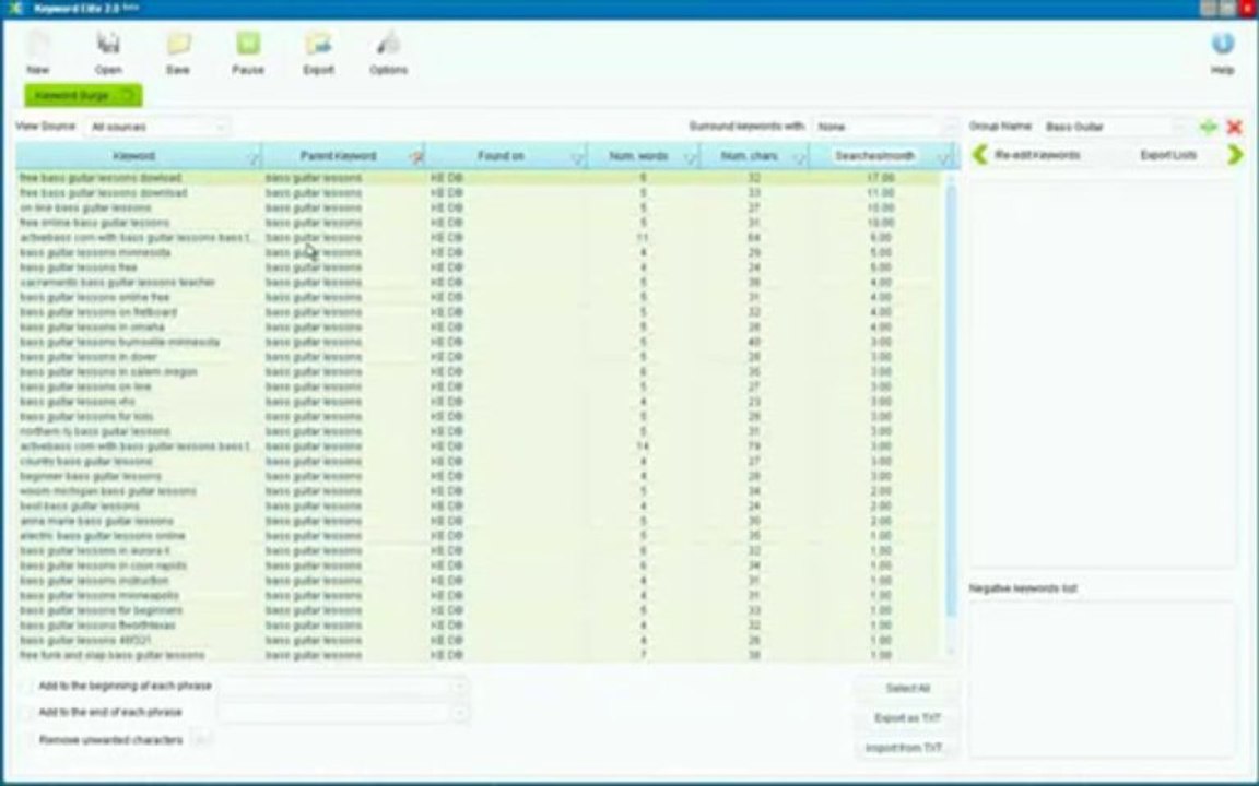 Keyword Elite Software - Keyword Surge