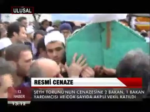 ŞEYH TORUNUNA RESMİ CENAZE TÖRENİ