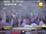 الإخوان يشعلون النيران في إطارات بشارع رمسيس