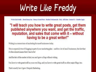 "Write Like Freddy = Great Commissions, Conversions, Epc & Aff Support"