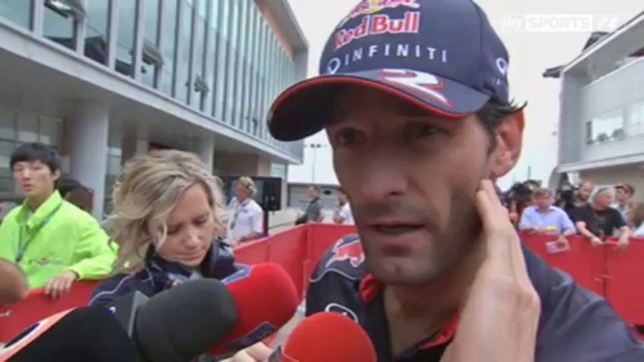 Sky Sports F1: Mark Webber post race interview (2013 Korean Grand Prix)