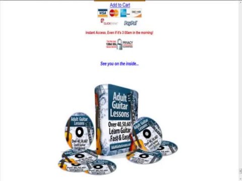 Adult guitar lessons Learn to Play Guitar