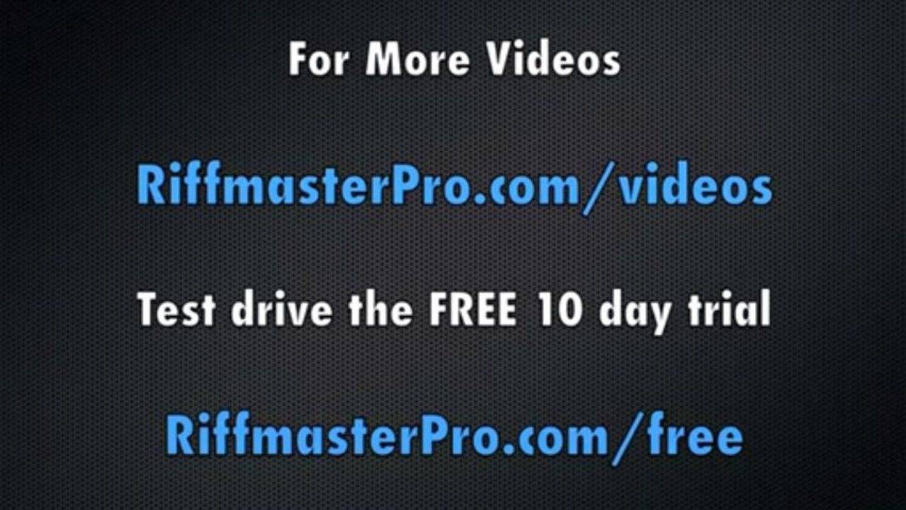 Riffmaster Pro How To Slow Down Or Speed Up Your Songs
