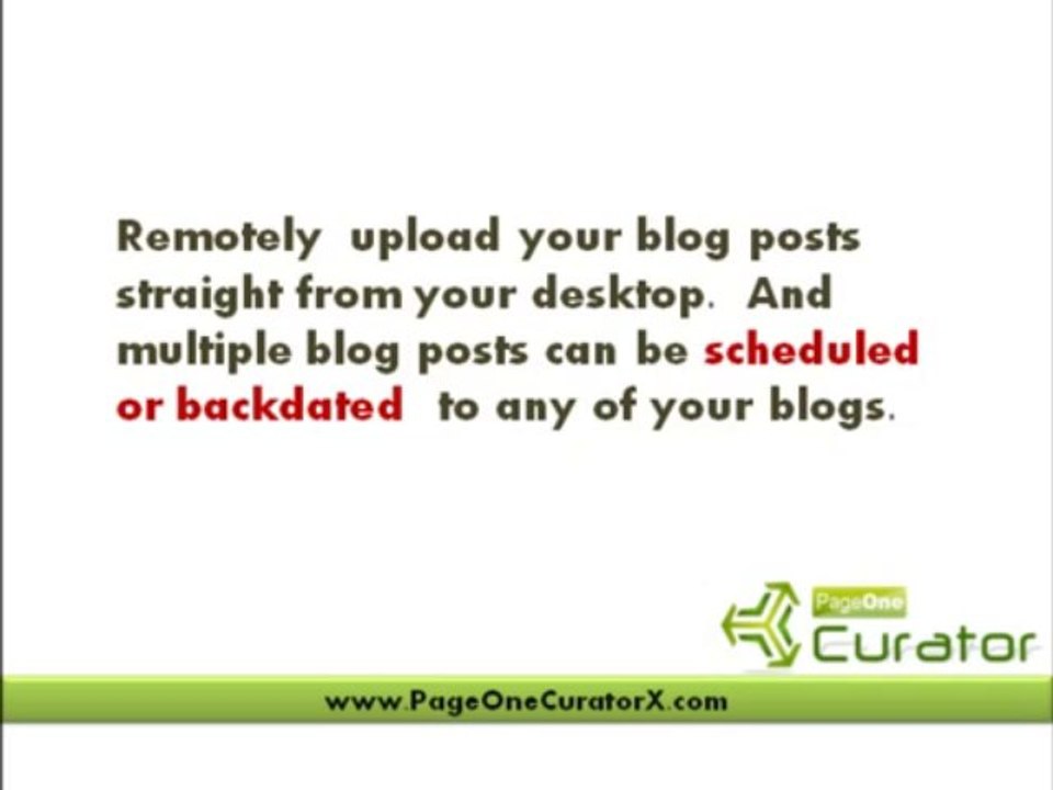 Does PageOne Curator Make Writing and Uploading Content To  Blogs Easier? - medialplb
