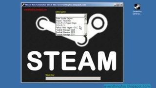 STEAM Keygen Download - Free steam games! UPDATED 2013