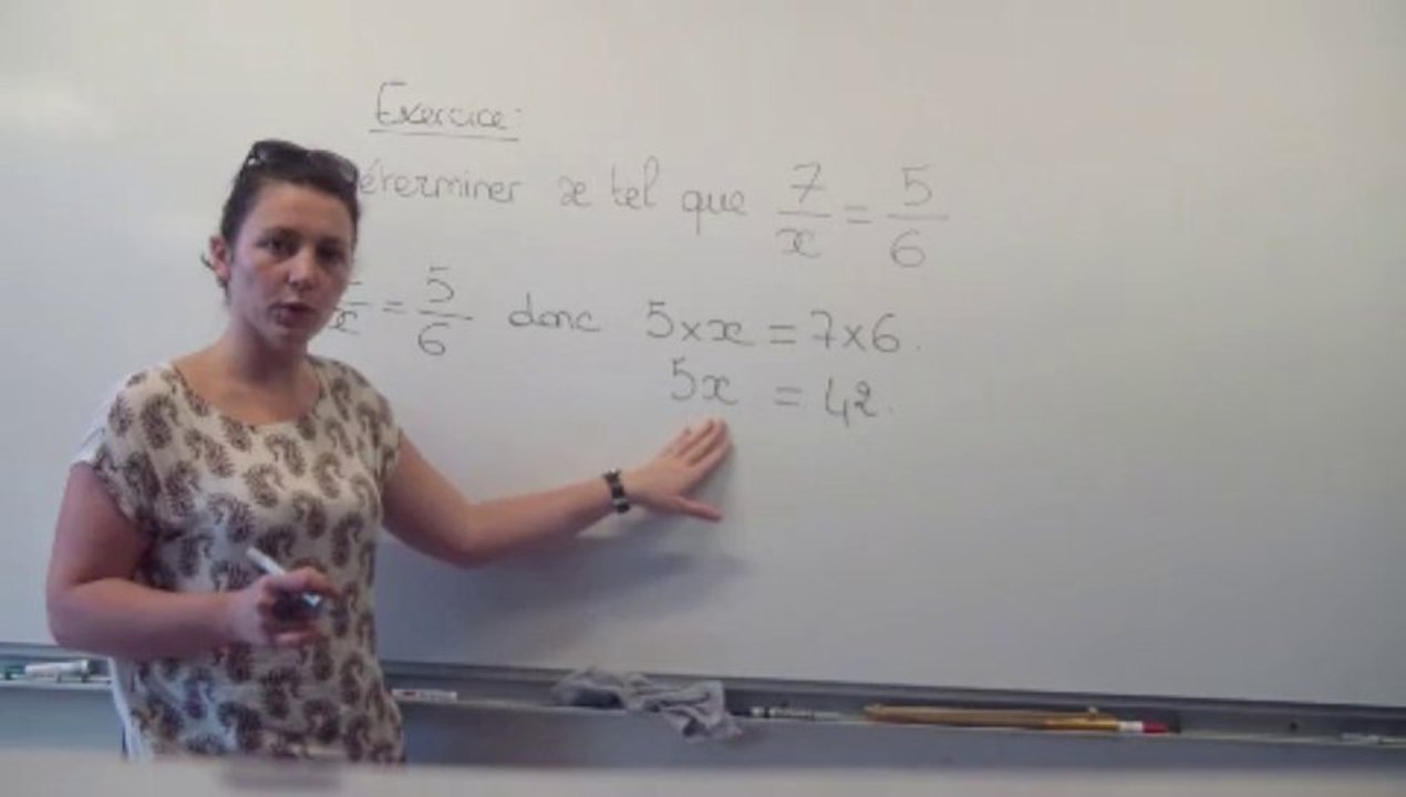 CH3 Fractions et relatifs I. Quotients égaux