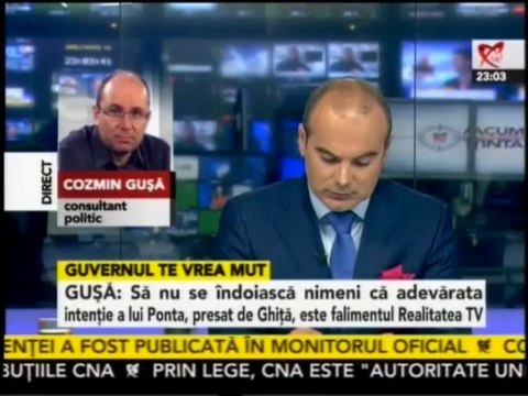 3/ 4 - REALITATEA TV, TINTA LUI PONTA. Jocuri de putere cu mai multi jurnalisti ai Realitatii TV