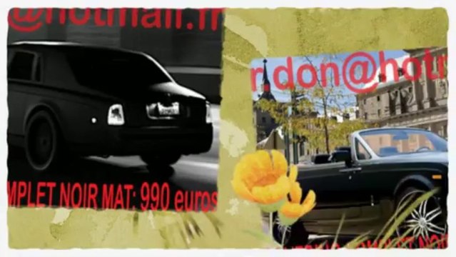 Rolls royce covering blanc mat, gris mat, bleu mat, rouge mat,orange mat, noir mat, jaune mat, vert mat, peinture