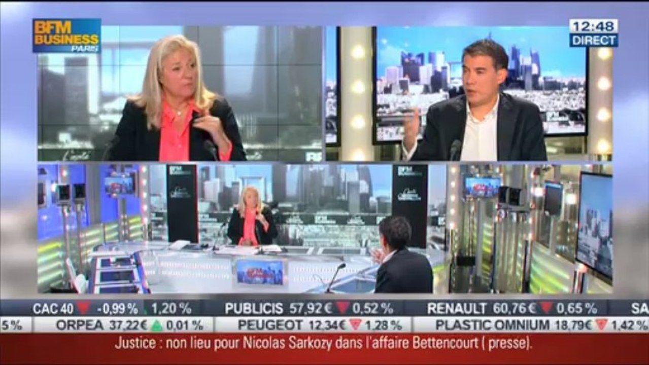07/10/2013 Olivier Faure invité du journal de BFM Business