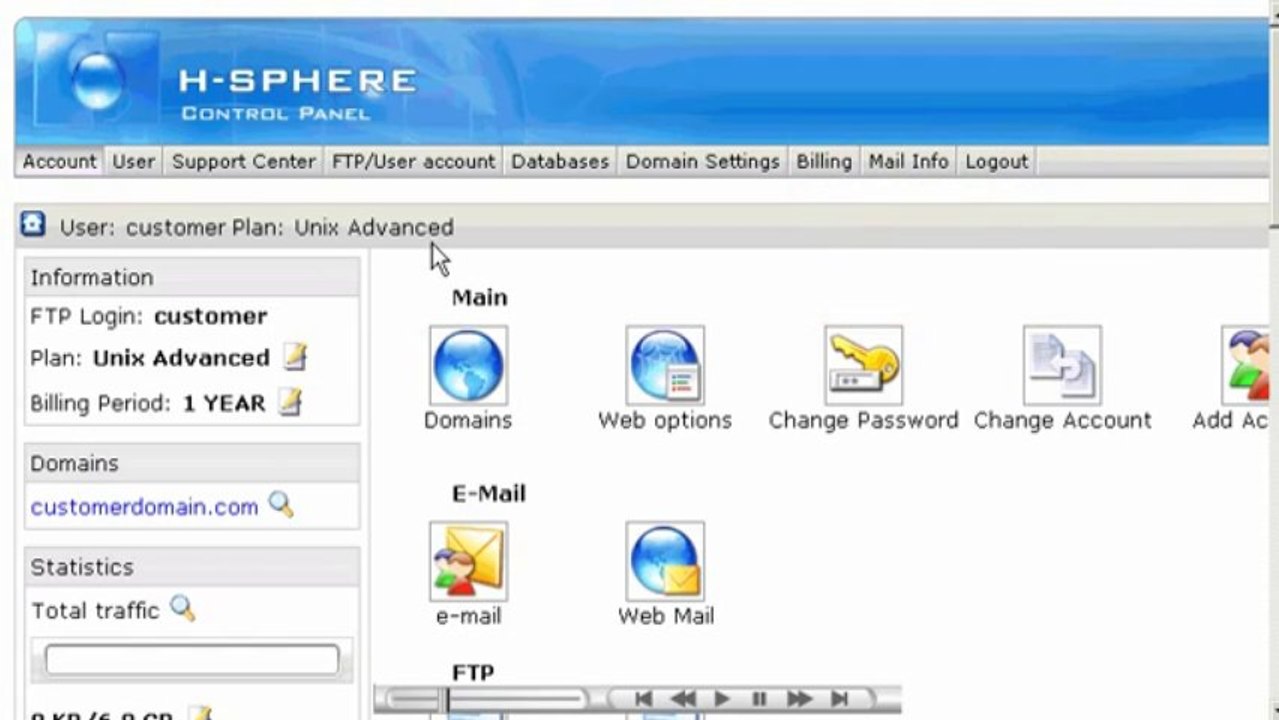 Creating FTP Sub accounts in H-Sphere - Host Department LLC