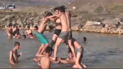 Yazın turistlere, kışın mandalara