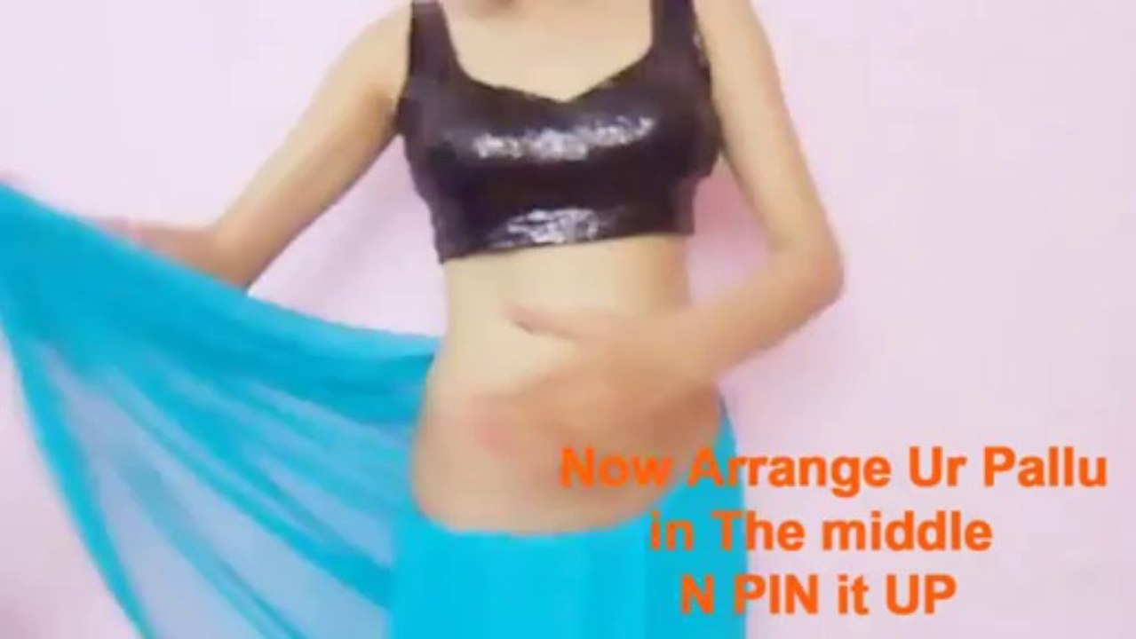 Sanjana showing how to wear saree waist level - video Dailymotion