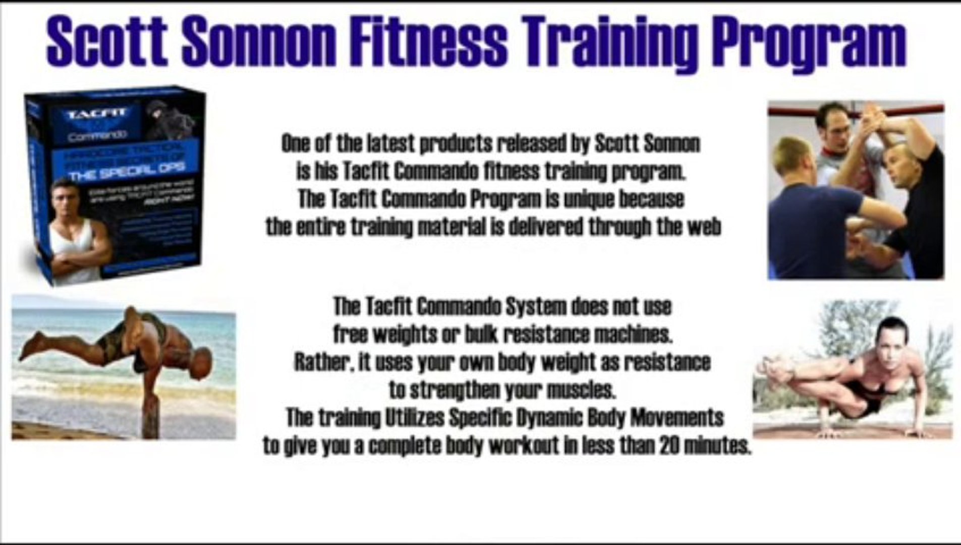 Tacfit Commando Scott Sonnon Fitness Training Program Video Dailymotion
