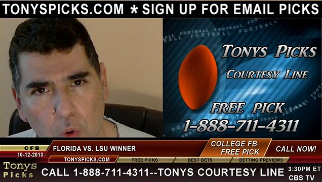 LSU Tigers vs. Florida Gators Pick Prediction College Football Odds Preview 10-12-2013