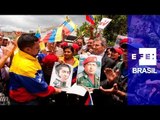 Militantes chavistas fazem passeata em Caracas contra intervenção na Síria